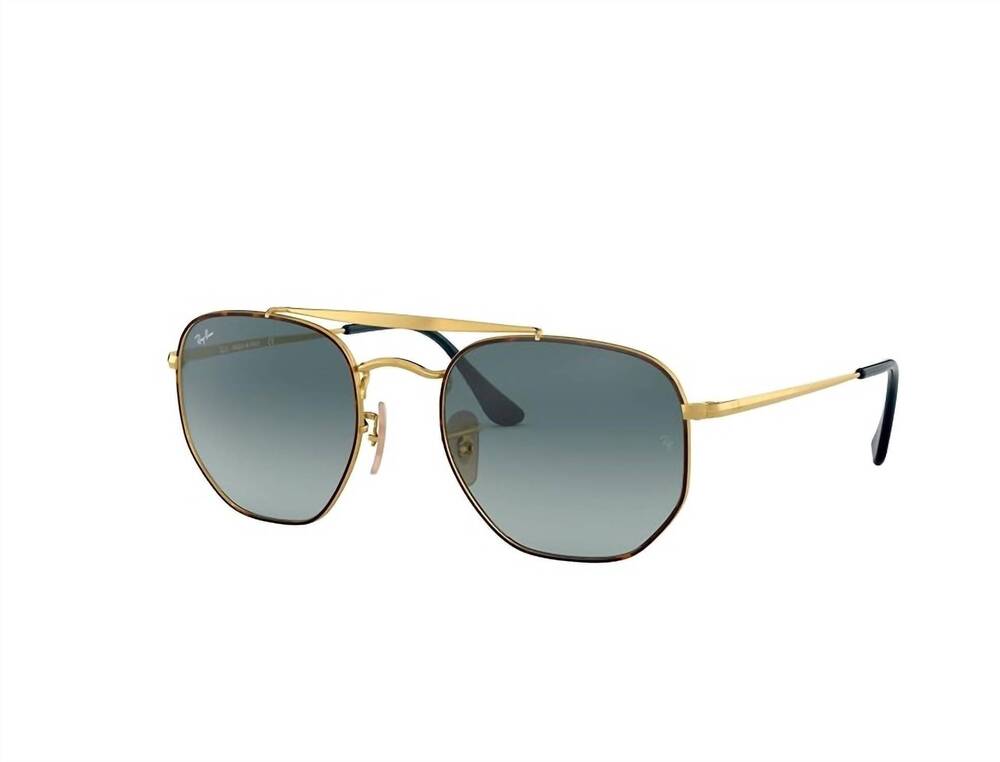 NEW RAY BAN unisex non-polarized sunglasses in tortoise/blue gradient